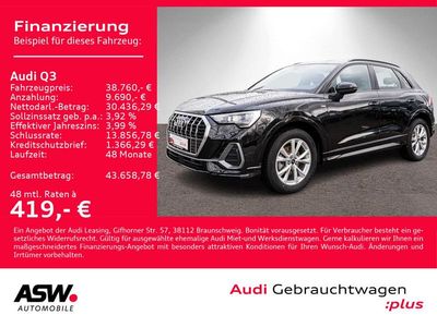Gebraucht Audi Q3 S-Line 150 PS (110 kW) 2025 Mythosschwarz metallic SUV