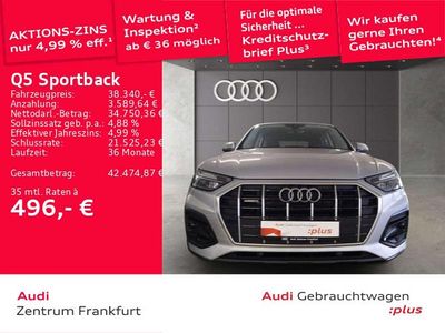 Gebraucht Audi Q5 Advanced 299 PS (219 kW) 2022 Florettsilber metallic SUV