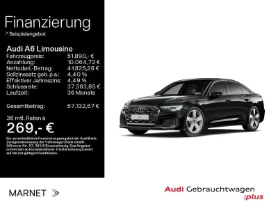 Gebraucht Audi A6 S-Line 286 PS (210 kW) 2025 Mythosschwarz metallic Limousine