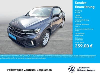 Gebraucht VW T-Roc Cabriolet R-line 150 PS (110 kW) 2025 Grau Cabrio