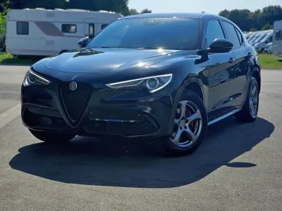 Gebraucht Alfa Romeo Stelvio Veloce 209 PS (153 kW) 2020 Nero vulcano, metallic (schwarz) SUV