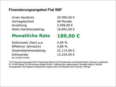 Gebraucht Fiat 500e La Prima 86 kW (118 PS) 2026 Schwarz Cabrio