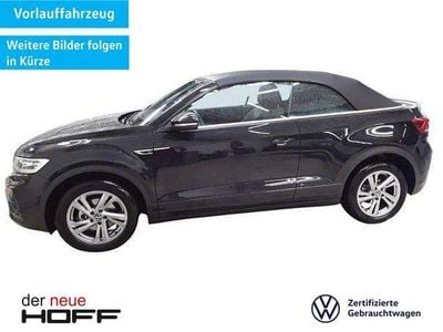 Gebraucht VW T-Roc Cabriolet R-line 150 PS (110 kW) 2025 Deep black perleffekt schwarz Cabrio