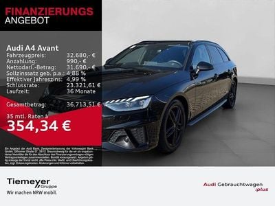 Gebraucht Audi A4 S-Line 204 PS (150 kW) 2023 Schwarz Limousine
