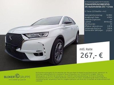 Gebraucht DS Automobiles DS7 Crossback Bastille Plus 181 PS (133 kW) 2022 Lack weiss banquise/lackierung plate standard SUV