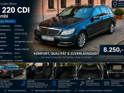 Gebraucht Mercedes C220 170 PS (125 kW) 2014 Andere farben Kombi