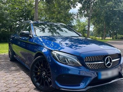 Usata Mercedes C250 AMG 204 CV (150 kW) 2015 Blu Station wagon
