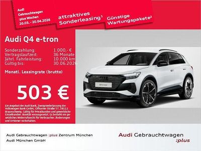Neu Audi Q4 e-tron S-Line 250 kW (340 PS) 2025 Gletscherweiß metallic SUV