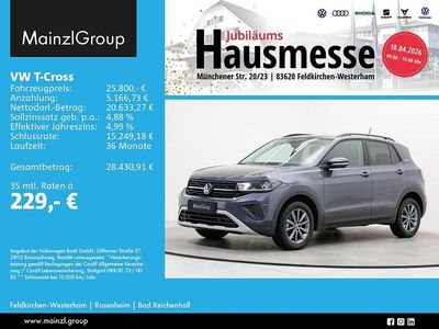 Gebraucht VW T-Cross Life 116 PS (85 kW) 2025 Grau SUV