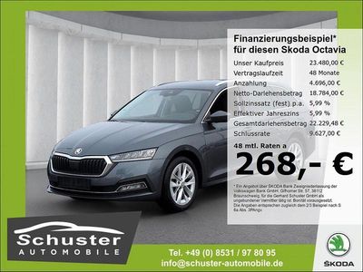Gebraucht Skoda Octavia Style 150 PS (110 kW) 2021 Quarzgrau metallic (metallic) Kombi