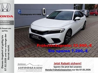Weiß Neu 2025 Honda Civic Elegance Limousine | 33.990 € (Fairer Preis)