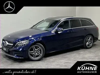 Gebraucht Mercedes C200 AMG line 184 PS (135 kW) 2019 Blau, Kombi