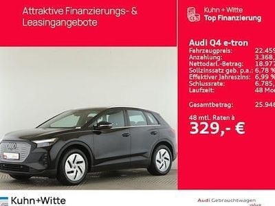 Mythosschwarz metallic Gebraucht 2022 Audi Q4 e-tron Basis SUV | 21.948 € (Superpreis)