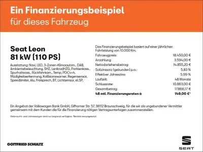 Gebraucht Seat Leon FR 110 PS (80 kW) 2022 Grau Kombi