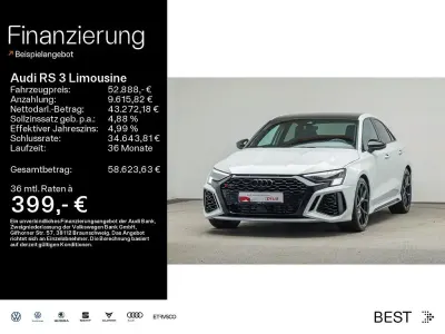 Używany Audi RS3 Ambiente 400 KM (294 kW) 2024 Biały Sedan/Limuzyna