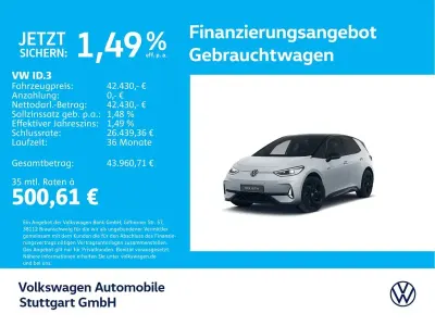 Gebraucht VW ID.3 GTX 239 kW (326 PS) 2025 Scale silver metallic/schwarz Kleinwagen