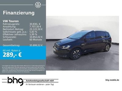 Gebraucht VW Touran Goal 150 PS (110 kW) 2025 Schwarz Van / Kleinbus