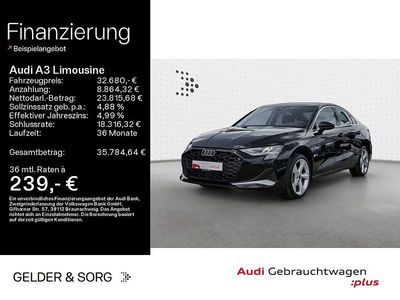 Gebraucht Audi A3 Advanced Plus 150 PS (110 kW) 2025 Mythosschwarz metallic Limousine