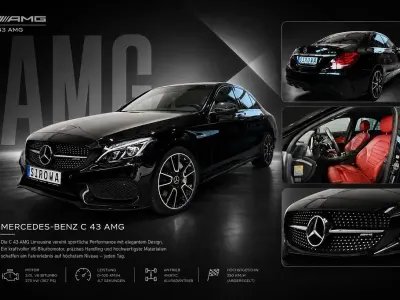 Gebraucht Mercedes C43 AMG AMG 367 PS (269 kW) 2016 Schwarz Limousine