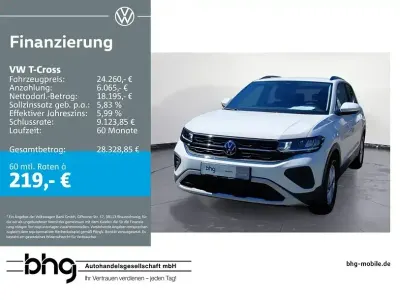 Gebraucht VW T-Cross Life 150 PS (110 kW) 2025 Weiß SUV