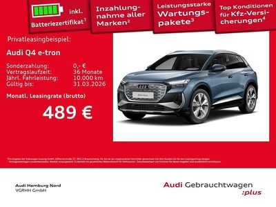 Gebraucht Audi Q4 e-tron S-Line 210 kW (286 PS) 2025 Geysirblau metallic SUV