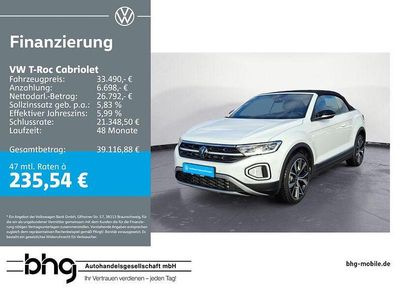 Gebraucht VW T-Roc 150 PS (110 kW) 2025 Weiss SUV
