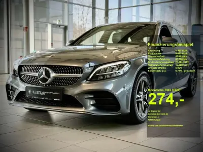 Brugt Mercedes C220 AMG 194 HK (142 kW) 2019 Grå Sedan