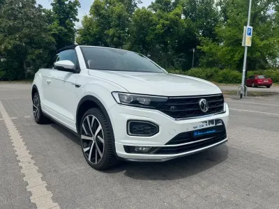 Gebraucht VW T-Roc Cabriolet R-line 150 PS (110 kW) 2021 Weiß Cabrio
