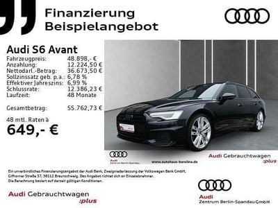 Brillantschwarz Gebraucht 2022 Audi S6 Ambiente Kombi | 48.898 € (Superpreis)