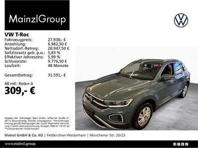 Gebraucht VW T-Roc Style 150 PS (110 kW) 2023 Blau SUV
