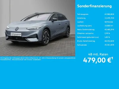 Gebraucht VW ID.7 Pro 210 kW (286 PS) 2024 Stonewashed blue metallic Kombi