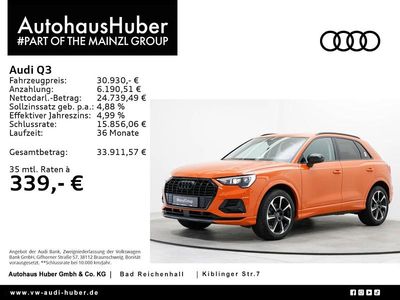 Gebraucht Audi Q3 Advanced Plus 150 PS (110 kW) 2023 Pulsorange SUV
