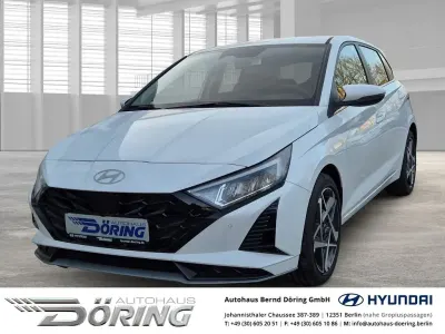 Neu Hyundai i20 Turbo 101 PS (74 kW) 2025 Atlas white / sol Limousine