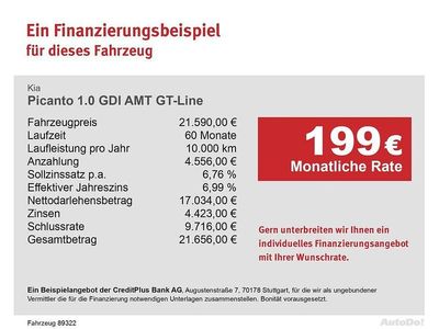Ny Kia Picanto GT-Line 68 HK (50 kW) 2026 Blå Hatchback