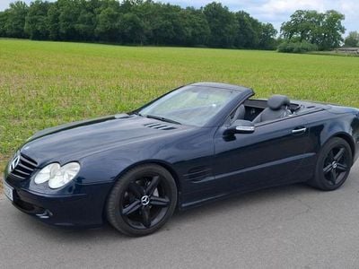 Usata Mercedes SL350 245 CV (180 kW) 2003 Blu Cabrio
