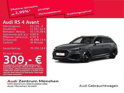 Second-hand Audi RS4 Ambiente 450 CP (330 kW) 2023 Gri Break