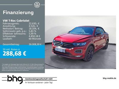 Gebraucht VW T-Roc R-line 150 PS (110 kW) 2021 Schwarz SUV