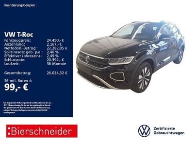 Gebraucht VW T-Roc Goal 116 PS (85 kW) 2025 Schwarz SUV