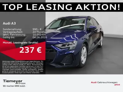 Używany Audi A3 S-Line 150 KM (110 kW) 2025 Niebieski Sedan/Limuzyna