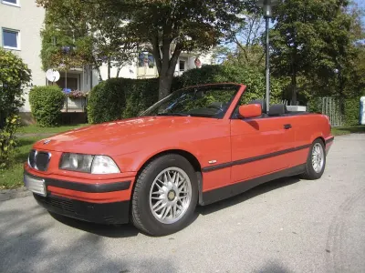 Gebraucht BMW 318 Cabriolet Sport Line 116 PS (85 kW) 2000 Rot Cabrio
