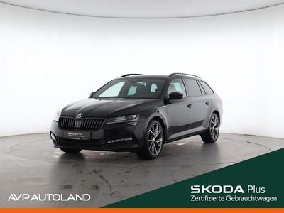 Occasion Skoda Superb SportLine 200 PK (147 kW) 2022 Zwart Stationwagen