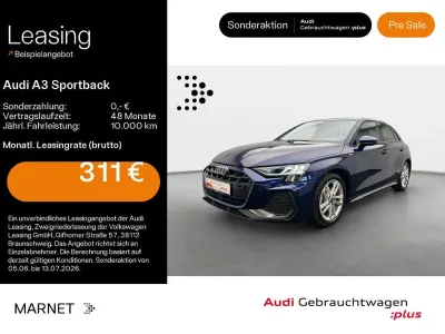 Używany Audi A3 S-Line 150 KM (110 kW) 2025 Niebieski Sedan/Limuzyna
