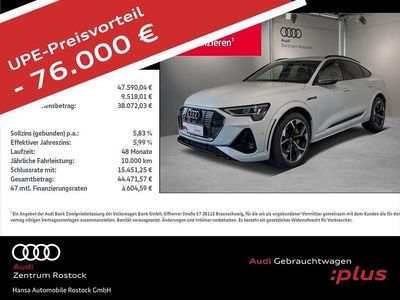 Gebraucht Audi e-tron Ambiente 369 kW (503 PS) 2021 Gletscherweiß metallic SUV