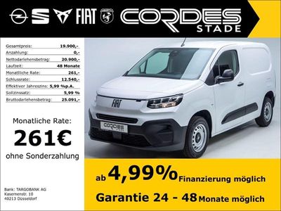 Neu Fiat Doblò Easy 110 PS (80 kW) 2025 Gelato weiß Van / Kleinbus