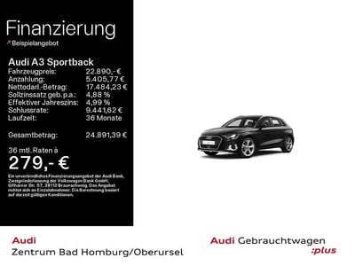 Gebraucht Audi A3 Advanced Plus 150 PS (110 kW) 2022 Schwarz Limousine