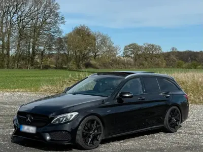 Brugt Mercedes C450 AMG AMG 367 HK (269 kW) 2016 Sort Stationcar