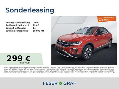 Gebraucht VW T-Roc Cabriolet Goal 116 PS (85 kW) 2025 Kings red metallic schwarz Cabrio