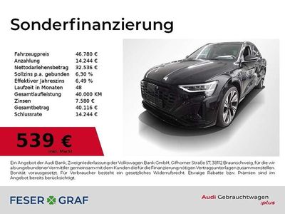 Gebraucht Audi Q8 e-tron Ambiente 250 kW (340 PS) 2023 Mythosschwarz metallic SUV