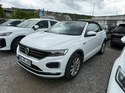 Gebraucht VW T-Roc Cabriolet R-line 150 PS (110 kW) 2022 Weiß Cabrio