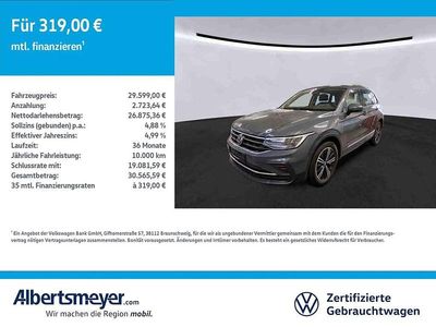 Gebraucht VW Tiguan Active 150 PS (110 kW) 2022 Grau SUV